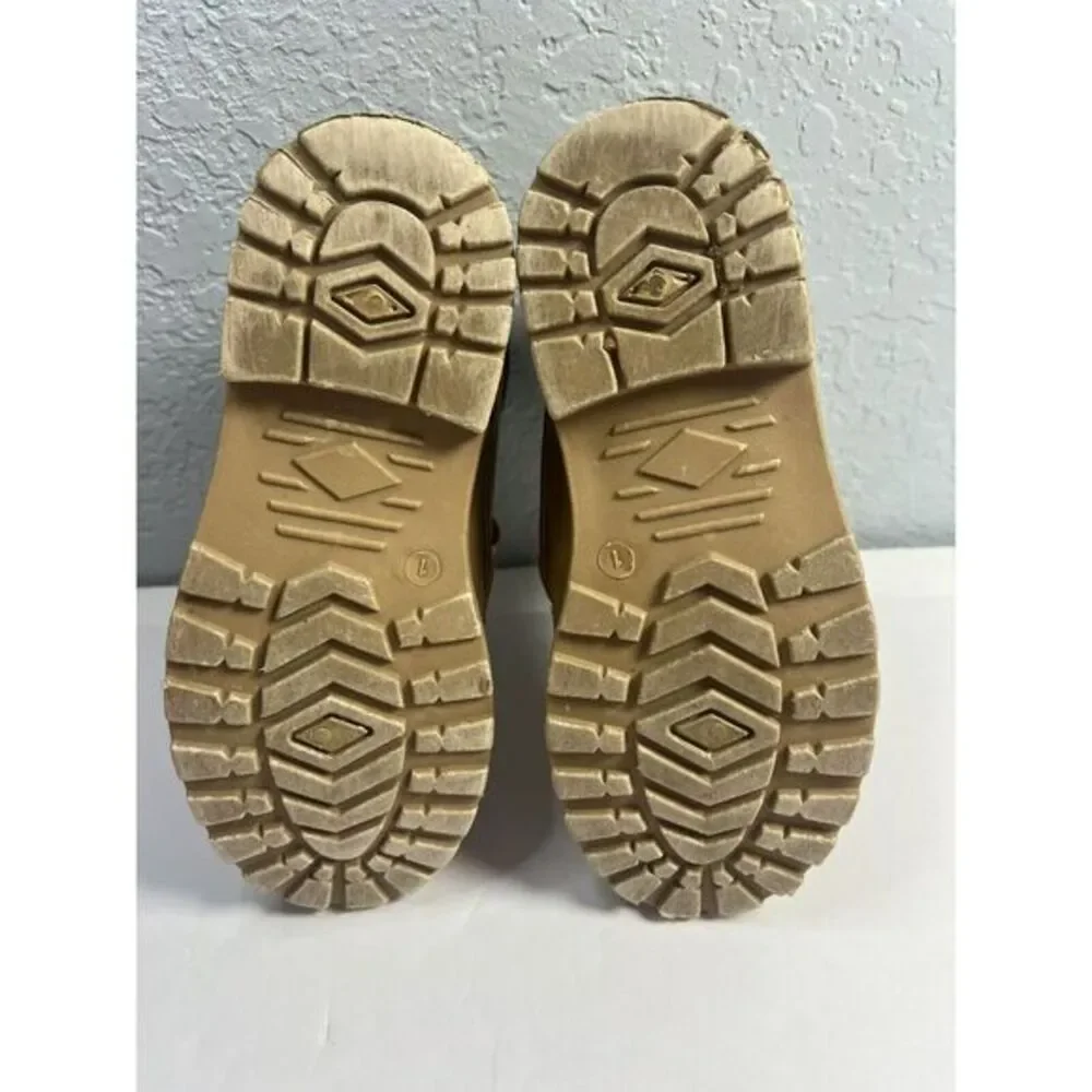 Akademiks Polar‎ 3 Boys Lace-Up Hi-Top Boots Youth Size 1 Tan
